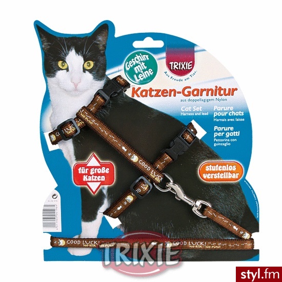 Trixie Szelki dla Dużego Kota 34-57cm TX-41893 - Psy Zwierzaki