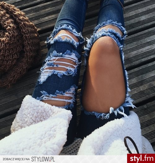 Jeansy Spodnie Moda
