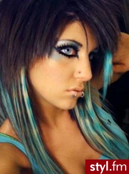 EMO Alternatywne Średnie Fryzury