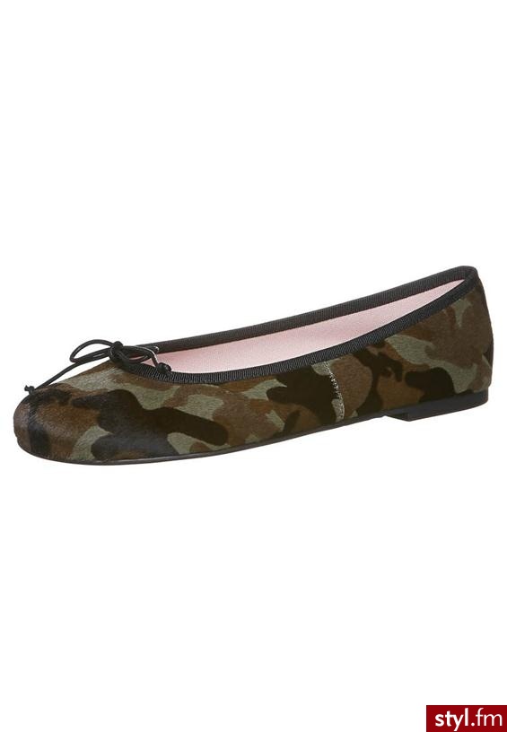 Pretty Ballerinas Baleriny oliwka - Balerinki Buty Moda