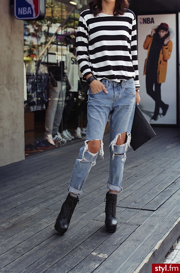 Jeansy Spodnie Moda