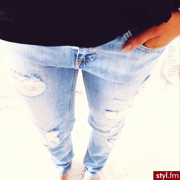 Jeansy Spodnie Moda