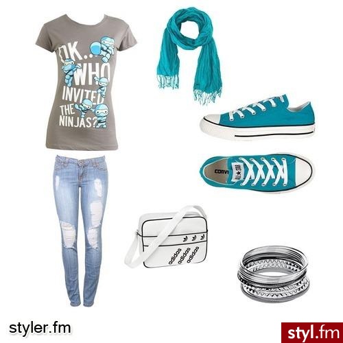 niebieski zawsze w modzie - Styler