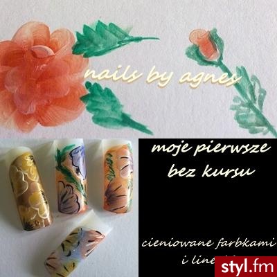 ćwiczonka poraz pierwszy bez kursu co tu robic w taki deszczowy dzień... - Paznokcie