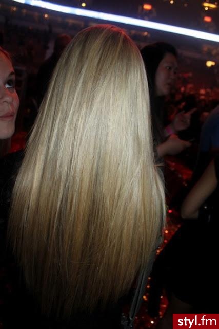 Blond Rozpuszczone Proste Na co dzień Długie Fryzury