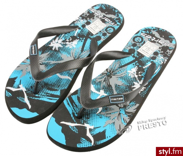 Martes Japonki męskie Cancun Sport czarno-fioletowy - Klapki Buty Moda