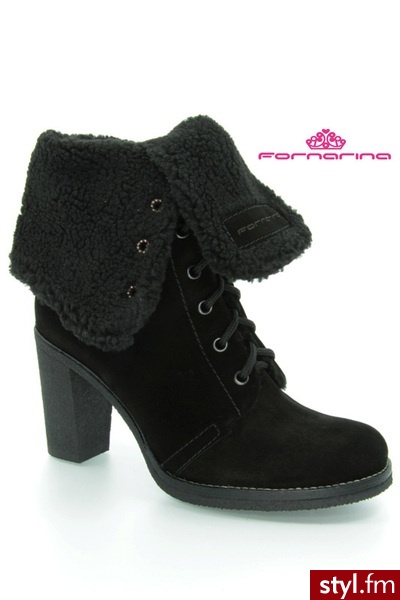 Fornarina JENNA BLACK - Botki Buty Moda