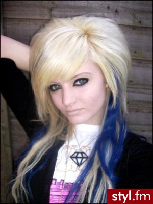 EMO Alternatywne Średnie Fryzury