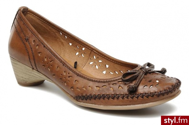 Jana BALERINKI (Brązowy) - Balerinki Buty Moda