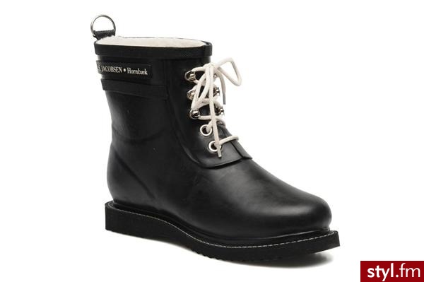 Ilse Jacobsen PÓŁBUTY I BOTKI RUB2 BY (Czarny) - Botki Buty Moda