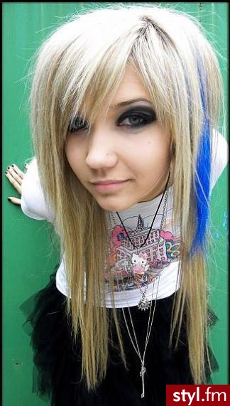 EMO Alternatywne Średnie Fryzury
