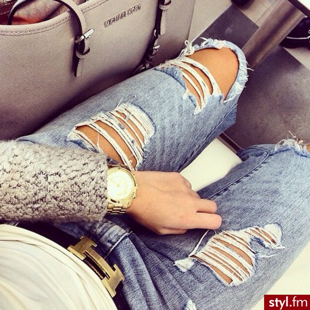 Jeansy Spodnie Moda