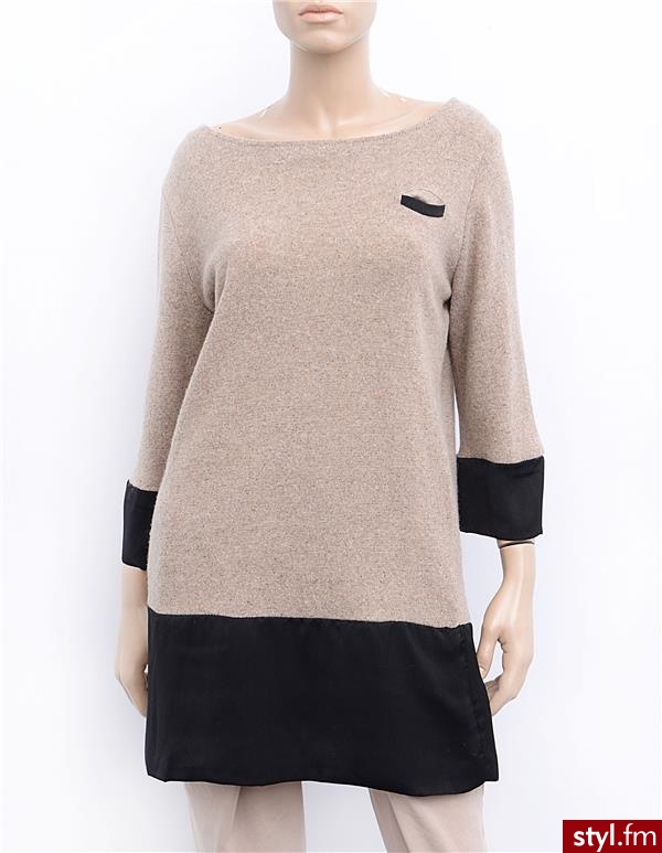 Unisono TUNIKA 21316 BEIGE - Tuniki Ciuchy Moda