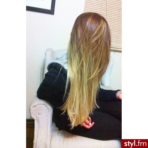 Blond Rozpuszczone Proste Na co dzień Długie Fryzury