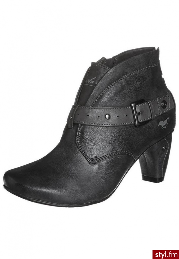 Mustang Botki szary (1053507) - Botki Buty Moda