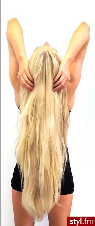 Blond Rozpuszczone Proste Na co dzień Długie Fryzury