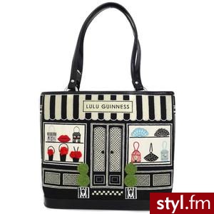 dith Lulu Guinness Shop Front Black Bag - Polyvore. Pobrano ze strony: http://www.polyvore.com/dith_lulu_guinness_shop_front/thing?id=21514029 - Pozostałe Torebki Moda