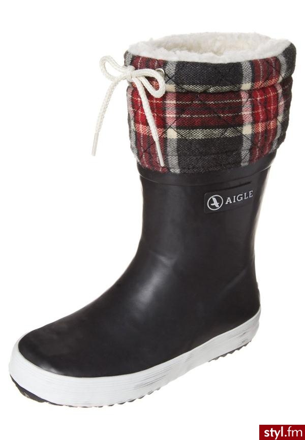 Aigle GIBOULEE Kalosze czarny 24530 - Kalosze Buty Moda