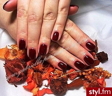 manicure hybrydowy - Kwadratowe Żelami Naturalne Paznokcie