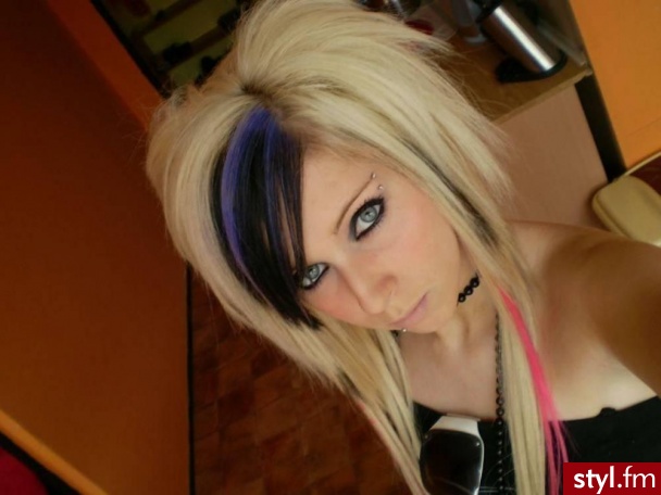EMO Alternatywne Średnie Fryzury