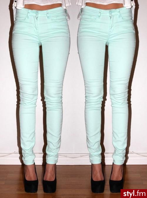 Jeansy Spodnie Moda