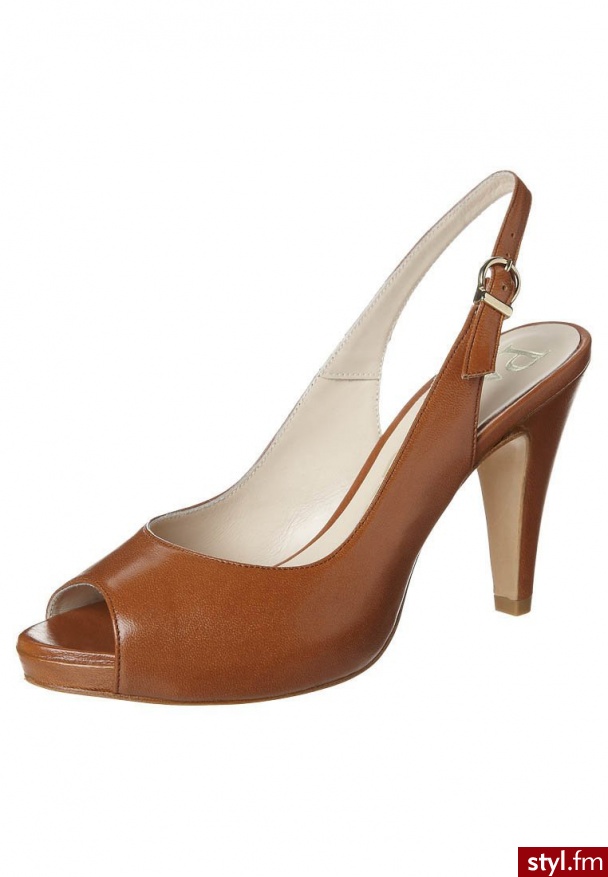Paco Gil KIMI KATE Szpilki Peep Toe brązowy - Szpilki Buty Moda