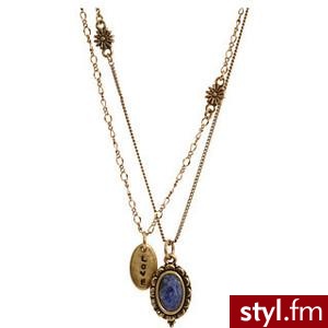 Lucky Brand - West Coast Rose Is Love BFF Necklaces (Blue) -... - Polyvore. Pobrano ze strony: http://www.polyvore.com/lucky_brand_west_coast_rose/thing?id=27894455 - Pozostałe Dodatki Moda