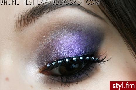 Fioletowy makeup - Makijaże