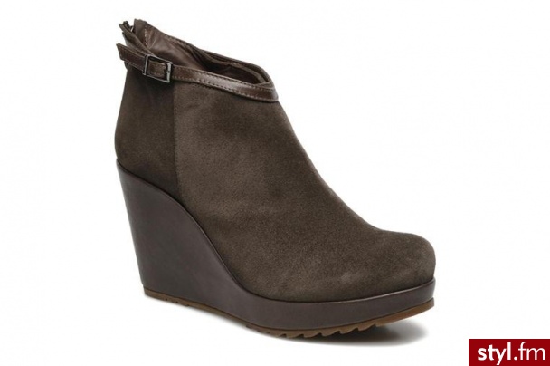 Perlato PÓŁBUTY I BOTKI ALIA BY 59693piuma pietra/cow asfalto - Botki Buty Moda
