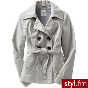 Old Navy Womens Cropped Jersey-Lined Trench Coats - Polyvore. Pobrano ze strony: http://www.polyvore.com/old_navy_womens_cropped_jersey-lined/thing?id=21054824 - Pozostałe Ciuchy Moda