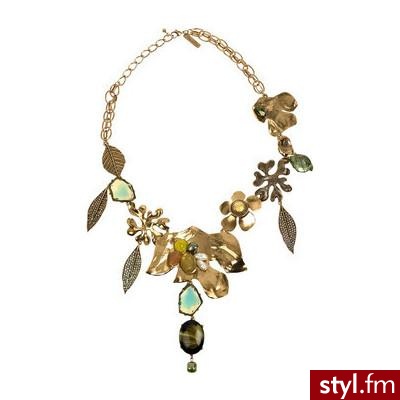 Oscar de la Renta 24-karat gold-plated floral necklace - Polyvore. Pobrano ze strony: http://www.polyvore.com/oscar_de_la_renta_24-karat/thing?id=19754793 - Pozostałe Dodatki Moda