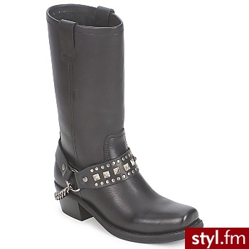 Jonak BUTY COUNTRY HIGH Black - Kozaki Buty Moda