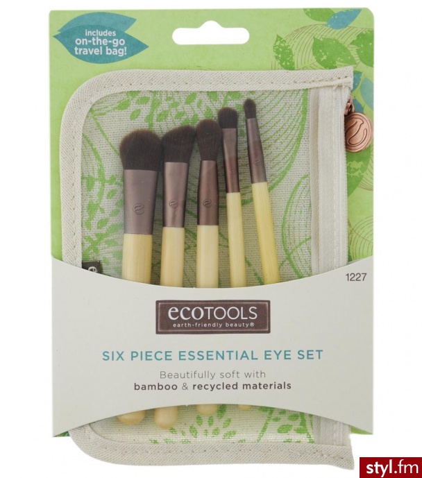 Ecotools Zestaw 5 pędzelków w etui - Portfele i etui Dodatki Moda