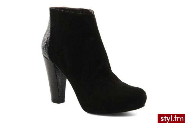 Mine de rien PÓŁBUTY I BOTKI BETTY BY MINE DE RIEN (Czarny) - Botki Buty Moda