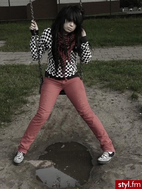 EMO Alternatywne Średnie Fryzury