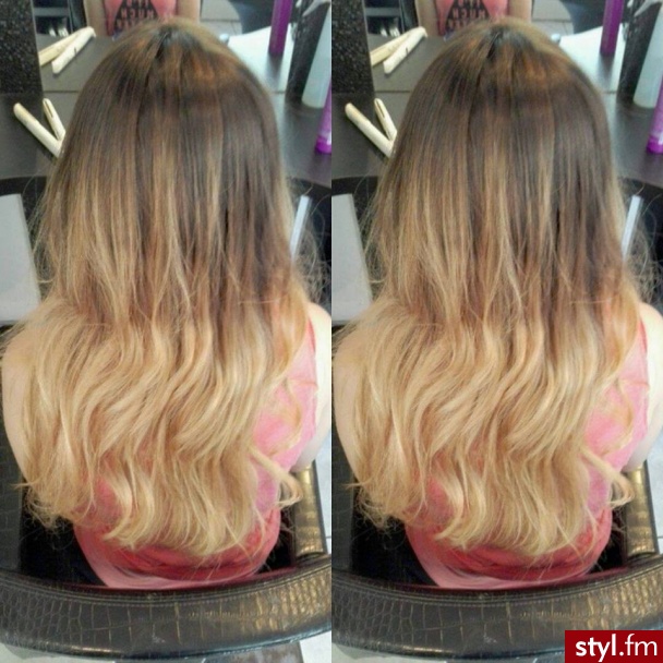 Salon Janette Chrzanów - Blond Rozpuszczone Kręcone Na co dzień Długie Fryzury