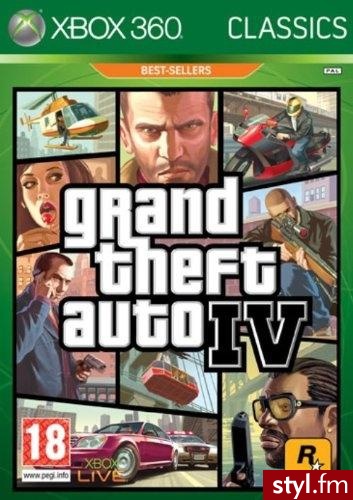 Grand Theft Auto IV Classic (Gra Xbox 360) - Bransoletki Biżuteria Moda