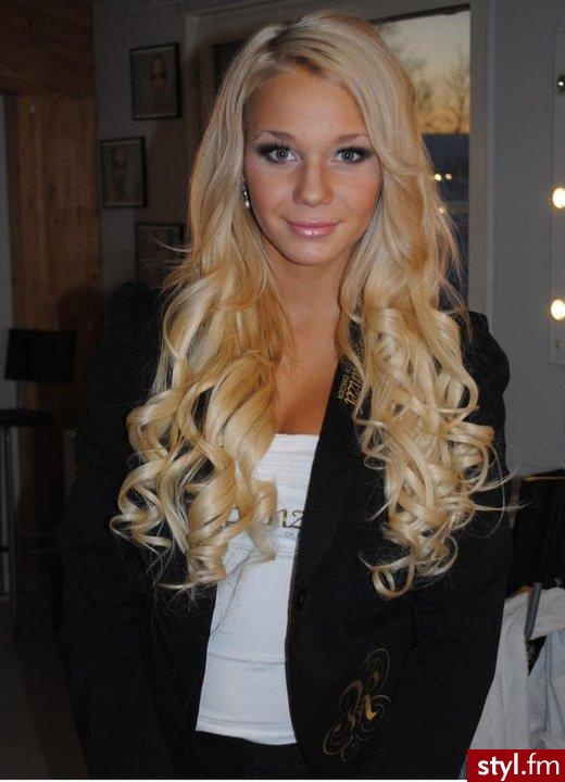 Blond Rozpuszczone Kręcone Na co dzień Długie Fryzury