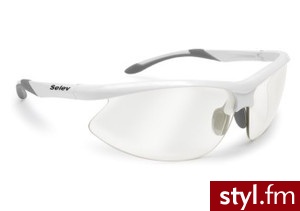 Selev okulary przeciwsłoneczne Serie 7 S7 10 AFF biało/szare - Okulary Dodatki Moda