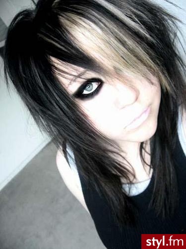EMO Alternatywne Średnie Fryzury