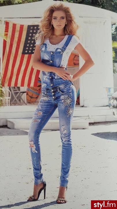 Jeansy Spodnie Moda