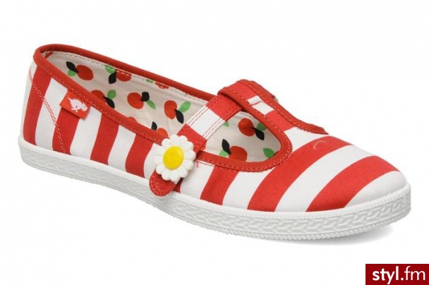 Rocket Dog Balerinki Perdy by (Czerwony) - Balerinki Buty Moda