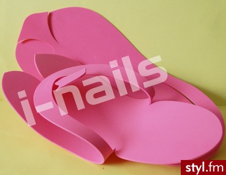 Klapki Japonki do pedicure - jednorazowe - różowe - Klapki Buty Moda