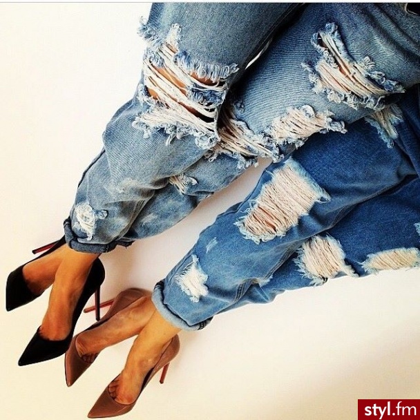 Jeansy Spodnie Moda