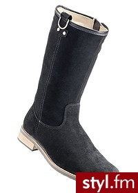 Bonprix Kozaki skórzane czarny 918316_25172 - Kozaki Buty Moda