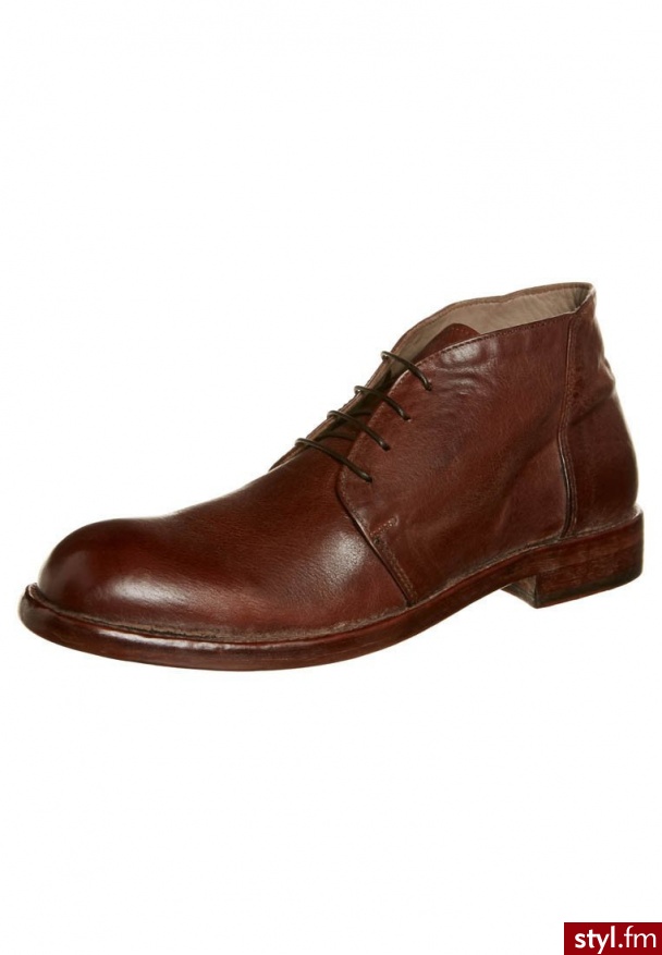 Moma Botki sznurowane brązowy (56303) - Botki Buty Moda