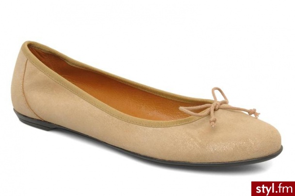 Valensi BALERINKI VEGA BY VALENSI (złoty) - Balerinki Buty Moda