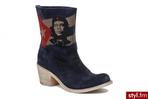 Coco et abricot Półbuty i botki Ché (Niebieski) - Botki Buty Moda