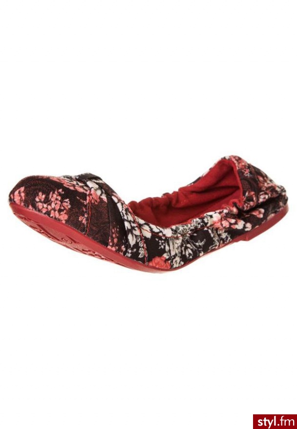 Desigual FLORENCIA 5 Baleriny czerwony - Balerinki Buty Moda