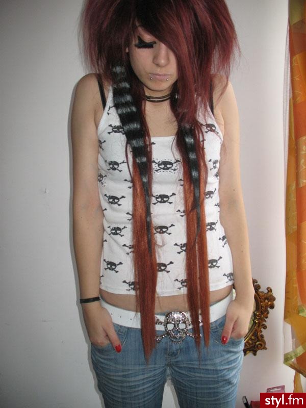 EMO Alternatywne Średnie Fryzury